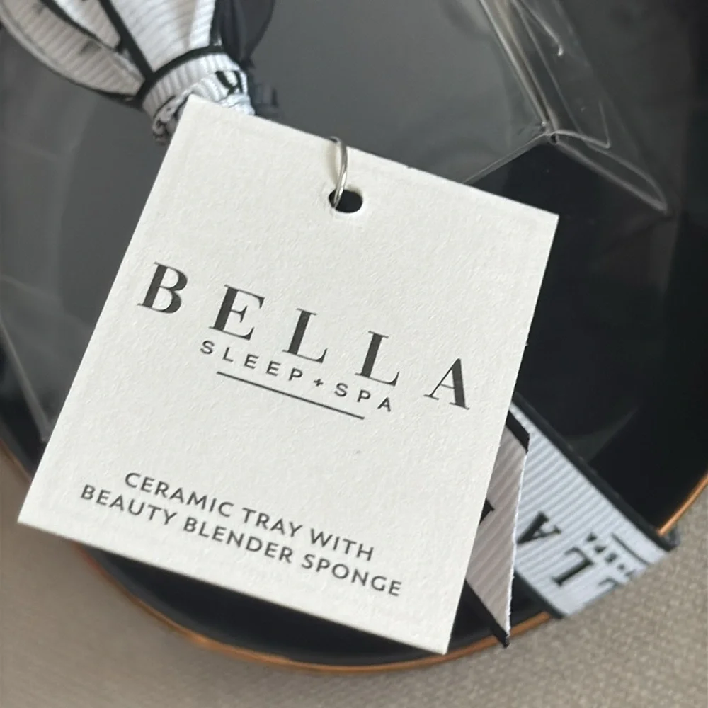 Bella Sleep and Spa Ceramic‎ Tray with Beauty Blender